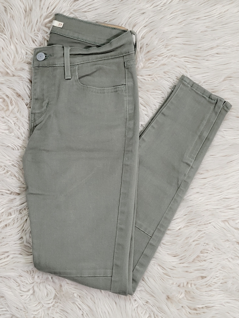 Levi's 710 Super Skinny Jeans in Green Women's Size W27